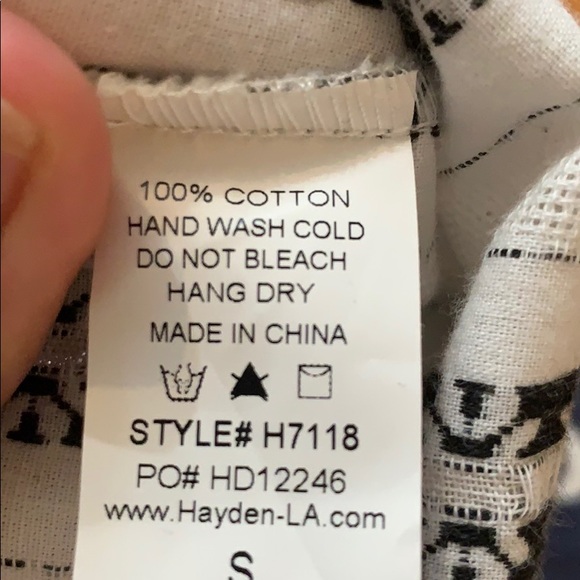 NWOT Hayden fringe cotton top S - Picture 6 of 6
